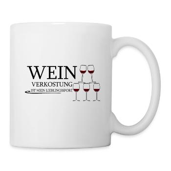 Wein Spruch - Tasse - Weiß - Rechts