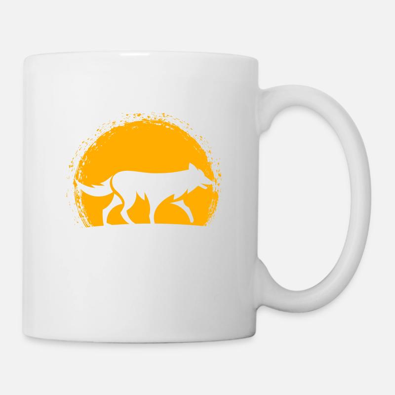Chacal Chacal cadeau pour chiens sauvages et chacals - Mug blanc - blanc