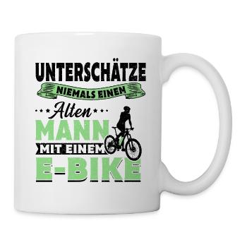 E-Bike - Tasse - Weiß - Rechts