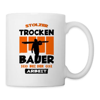 Stolzer Trockenbauer Trockenbau - Tasse - Weiß - Rechts