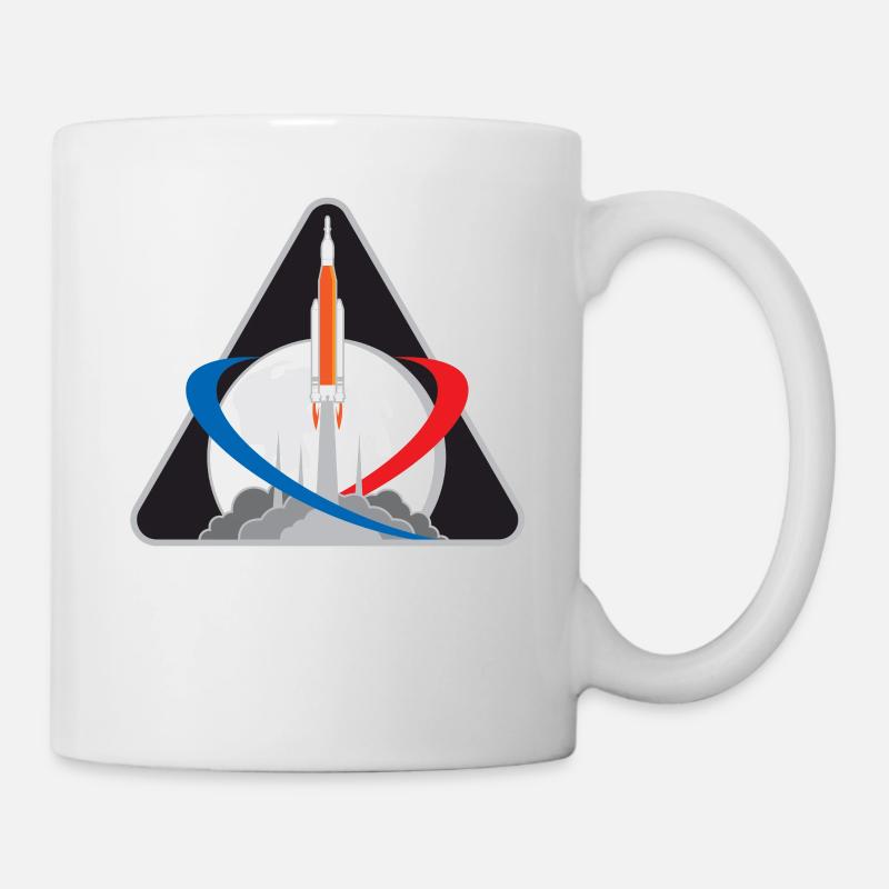 NASA Artemis Exploration Mission Moon Space Rocket - Mug - white