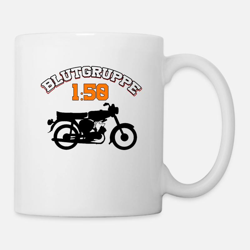 Simson S-51 Star Moped Zwei Takt Geschenkidee - Tasse - Weiß