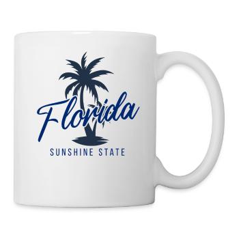 Florida Sunshine State Flat Design - Tasse - Weiß - Rechts
