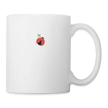 Ladybug Geschenk für Mädchen, Frauen & Marienkäfer - Tasse - Weiß - Rechts