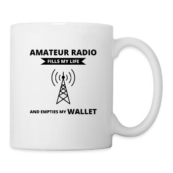 Amateur Amateurfunker Papa Opa Lustiges Geschenk - Tasse - Weiß - Rechts