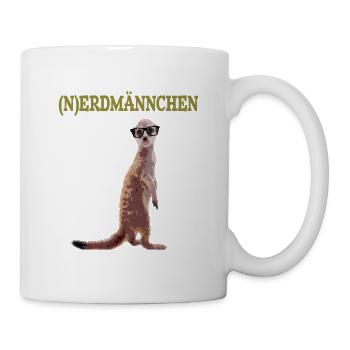 Nerdmännchen Erdmännchen lustig Tiere - Tasse - Weiß - Rechts