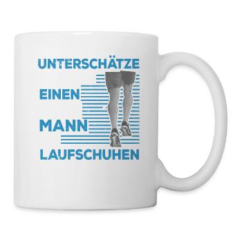 Marathonläufer Marathon Laufgruppe Läufer Geschenk - Tasse - Weiß - Rechts