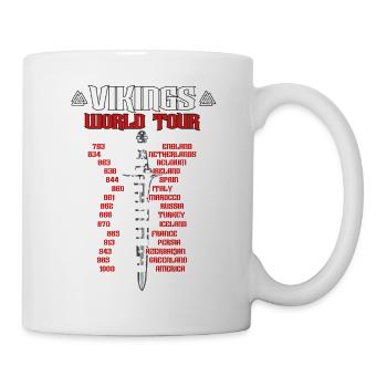 Vikings Wikinger World Tour Warrior die Raids - Tasse - Weiß - Rechts