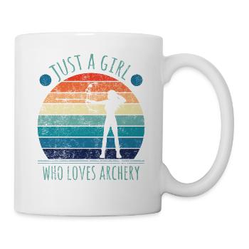Archer Shirt Just A Girl Who Loves Archery Hunting - Mug - white - Right