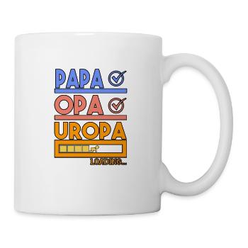 Uropa Opa Papa Geschenk werdender Uropas - Tasse - Weiß - Rechts