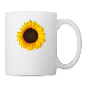 jaune tournesol - Mug blanc - blanc - Droite
