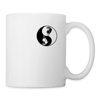 Gitarre Yin Yang, spirituelle Musik - Tasse - Weiß - Rechts