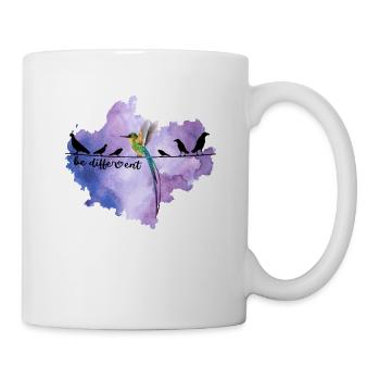 Be Different Sweet Bird Colibri Be Different Saying - Mug - white - Right