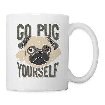 Allez vous carlin - Mug blanc - blanc - Droite