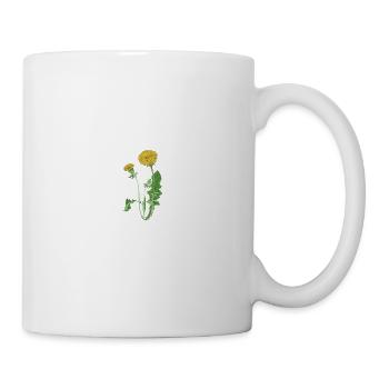 cool dandelion with heartbeat pulse gift - Mug - white - Right