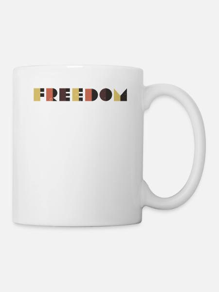 Freiheit - Tasse - Weiß