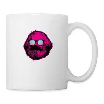 Karl Marx - Sharing is Caring, Parody, Lustig - Tasse - Weiß - Rechts