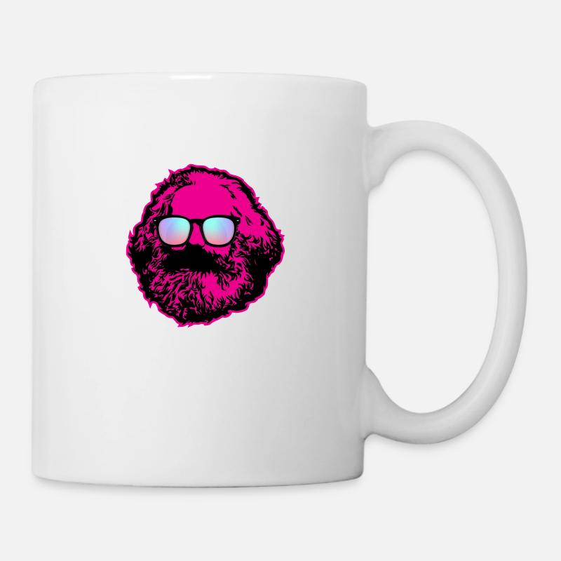 Karl Marx - Sharing is Caring, Parody, Lustig - Tasse - Weiß