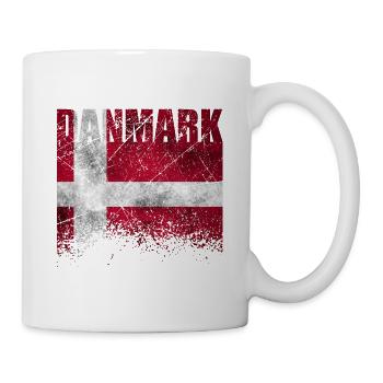 Danemark drapeau drapeau danois scandinavie vacances - Mug blanc - blanc - Droite