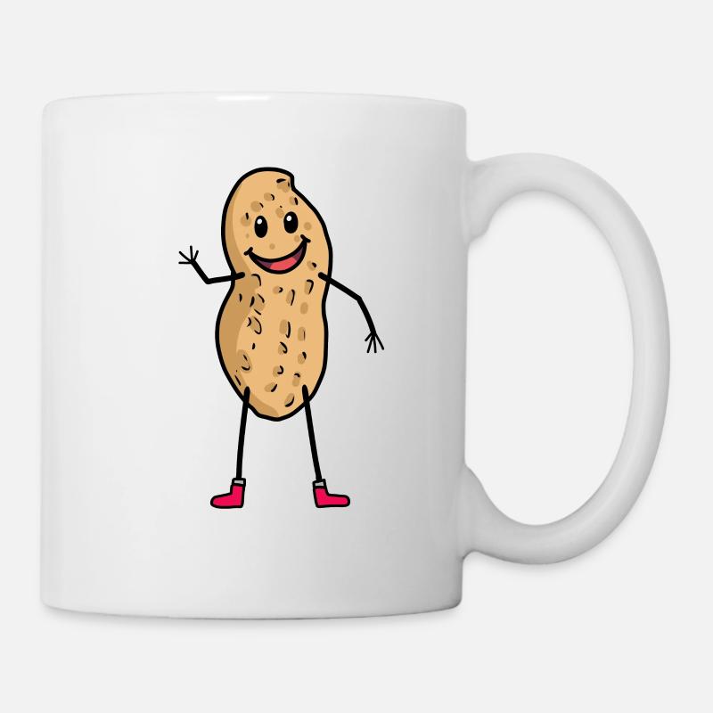 happy peanut funny peanuts kids gift idea - Mug - white