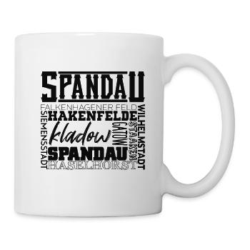 Berlin Stadtteil Spandau - Tasse - Weiß - Rechts