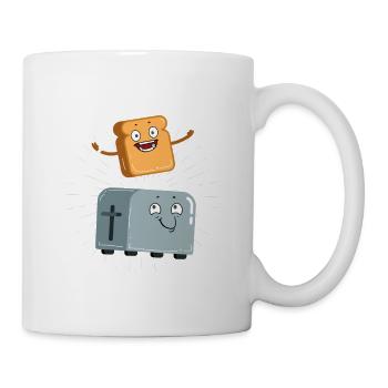 délicieux pain grillé avec un cadeau de grille-pain pour les amateurs de pain - Mug blanc - blanc - Droite