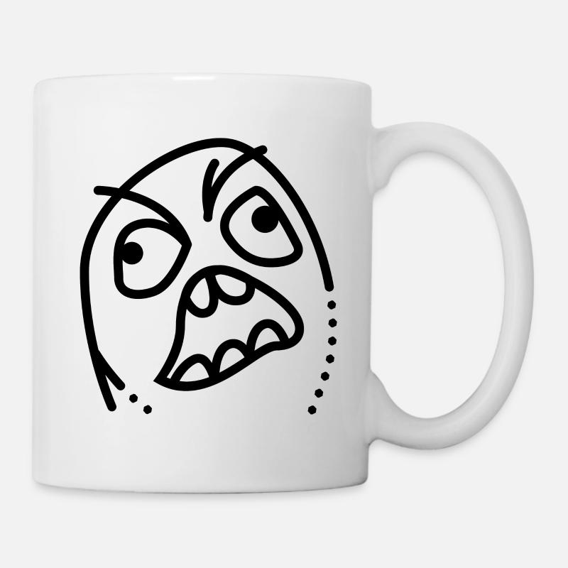 Meme Rage Guy - Mug - white