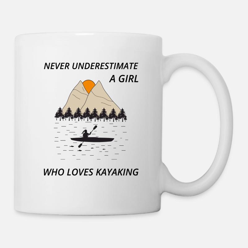 Kajak-Mädchen - Tasse - Weiß