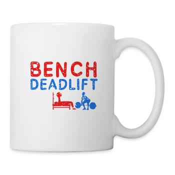POWERLIFTING: Squat Bench - Mug - white - Right