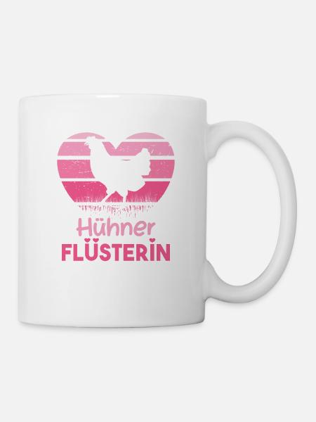 Hühnerflüsterin Landwirt Bauer Viehwirt Bauernhof - Tasse - Weiß