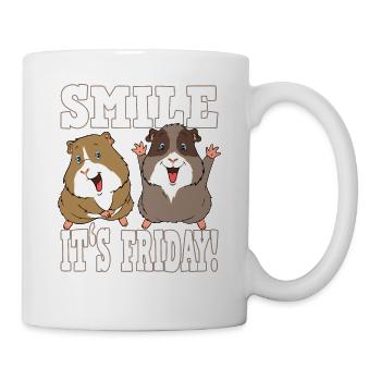 Guinea pig smile it's Friday - Mug - white - Right