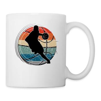 Basketball Vintage Basketballspieler - Tasse - Weiß - Rechts