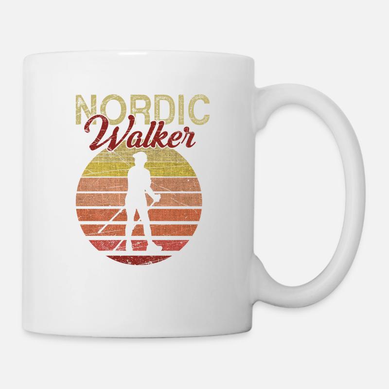 Nordic Walking Nordic Walker - Tasse - Weiß