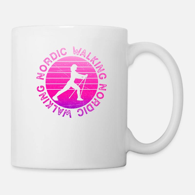 Sport de marche nordique - Mug blanc - blanc