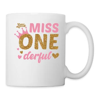 1er anniversaire fille licorne cadeau 1 an - Mug blanc - blanc - Droite