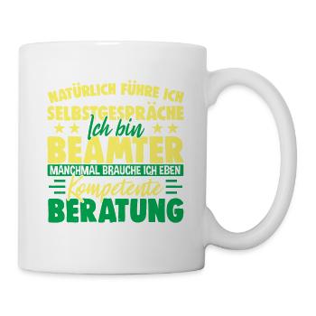 Kompetenter Beamter Lustig Für Beamte - Tasse - Weiß - Rechts