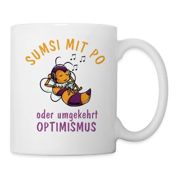 Biene - Tasse - Weiß - Rechts
