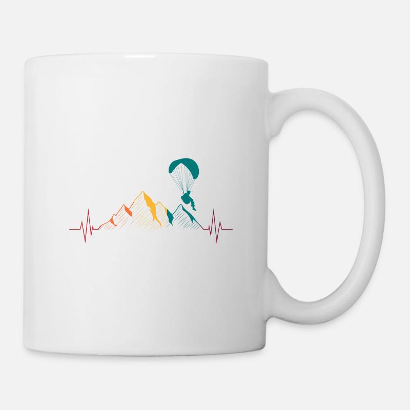 Cadeau de parapente parapente - Mug blanc - blanc