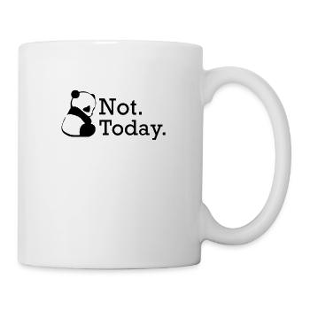 Panda don't feel like today funny gift idea - Mug - white - Right