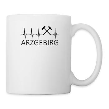 Erzgebirge Bergbau Arzgebirg Geschenke Erzgebirger - Tasse - Weiß - Rechts