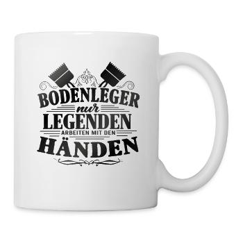Bodenleger Geschenkideen - Tasse - Weiß - Rechts