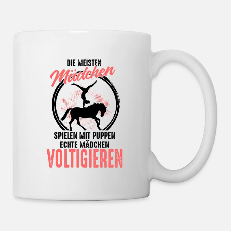 Voltigieren Pferdesport Voltigier Volti Voltigierp - Tasse - Weiß