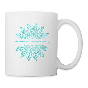 Lotus Blume Unalome Yoga Meditation - Tasse - Weiß - Rechts