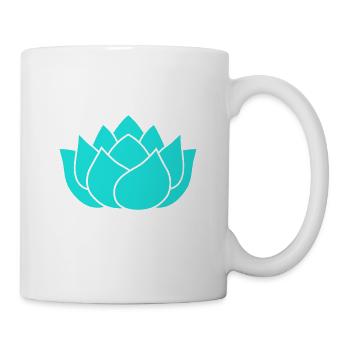 Lotus flower Unalome yoga meditation - Mug - white - Right
