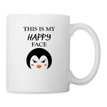 This is My Happy Face Penguin Gift - Mug - white - Right