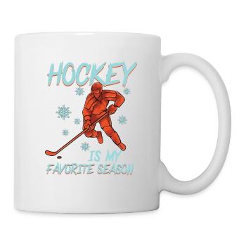 Hockey - My Favorite Season - Skate Rink - Tasse - Weiß - Rechts