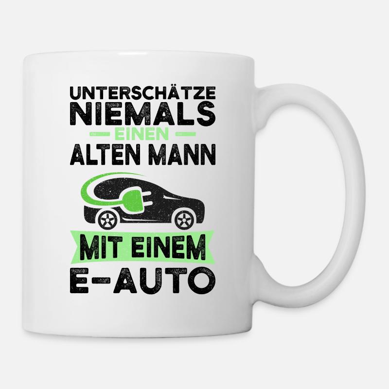 Elektroauto - Tasse - Weiß