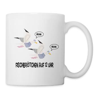 Moin Möwen - Tasse - Weiß - Rechts
