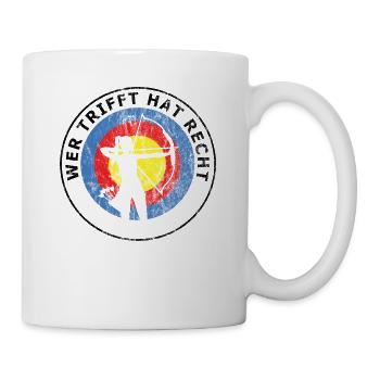 Bogenschießen Bogenschießen Design Für Bogenschütz - Tasse - Weiß - Rechts