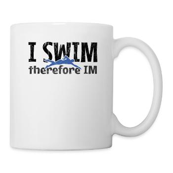 Nageur je nage donc IM cadeau pour la natation - Mug blanc - blanc - Droite